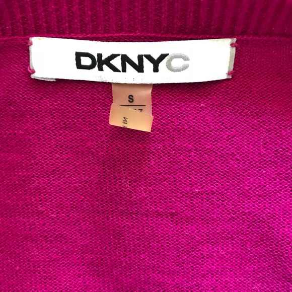 DKNY Fuschia cardigan - Picture 4 of 4